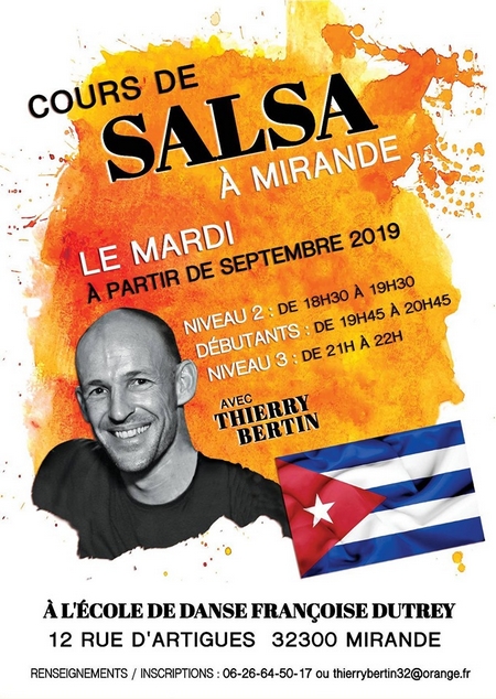 Affiche cours de Salsa