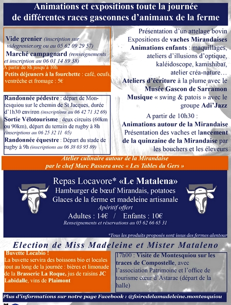 Programme foire de la Madeleine