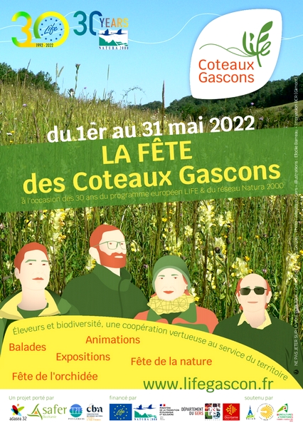 Affiche fête des coteaux Gascons