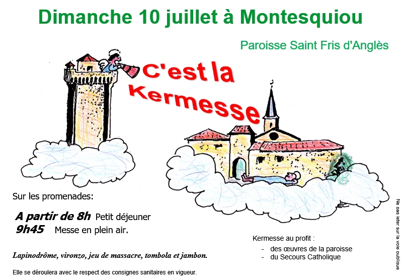 Affiche kermesse 10 juillet 2022