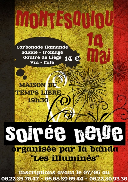 Affiche soirée Belge