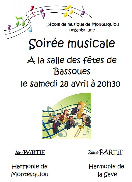 Concert de l'harmonie à Bassoues