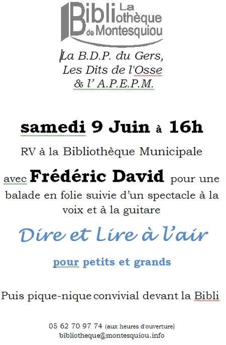 Dire et Lire à l'air Dire et Lire à l'air