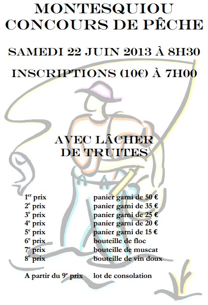 Affiche concours de pêche