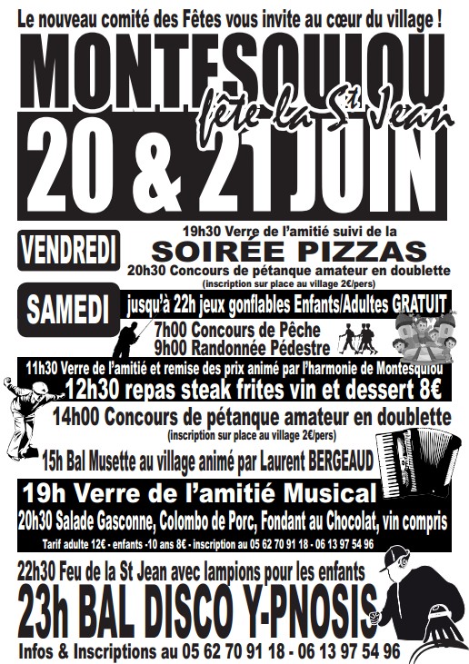 Affiche fête de Montesquiou 2014