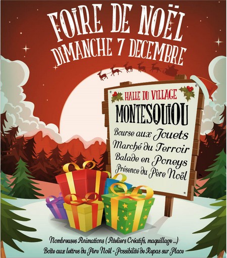 Affiche foire de Noël