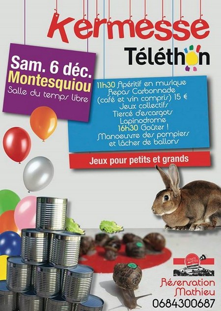 Affiche kermesse Téléthon