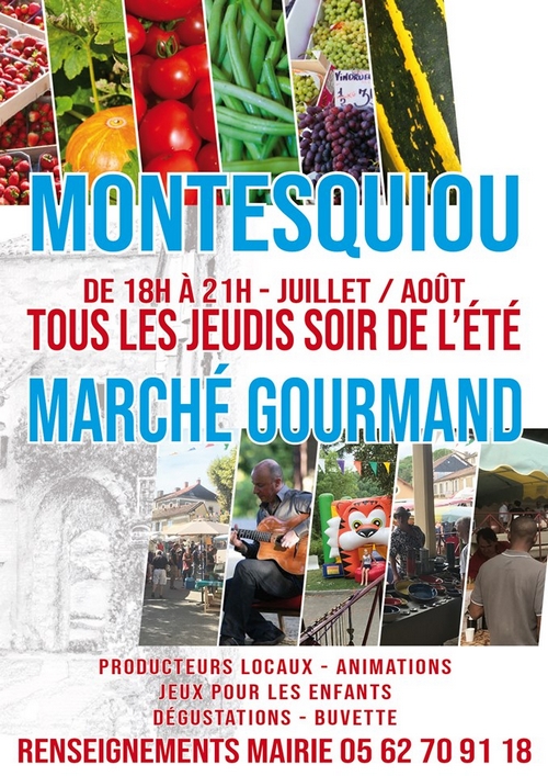 Affiche les marchés de l'été