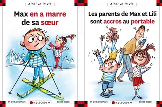 Max en a marre de sa sœur,  Les parents de Max et Lili sont accros au portable