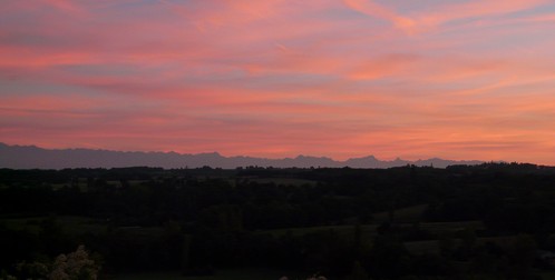 Feu sur les Pyrénées